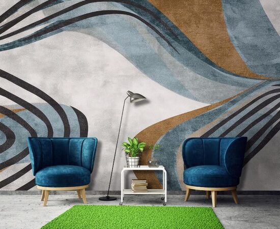 Fototapete: Abstrakta līniju kompozīcija